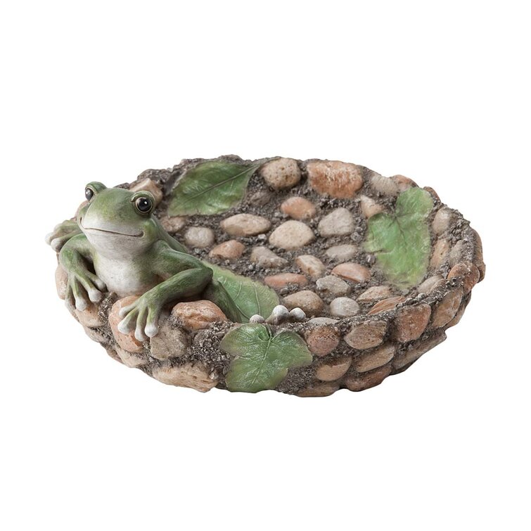 Wind & Weather Happy Frog Tabletop Bird Bath & Reviews | Wayfair